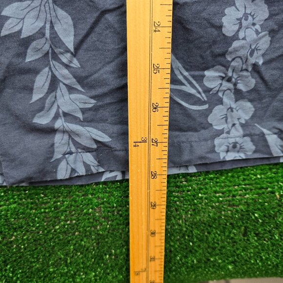 Hawaii‎ Reserve Collection Shirt Mens Large/XL Blue Tiki Tribal Tropical Camp - Picture 5 of 9